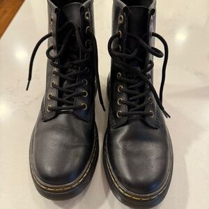 Dr. Martens Black Zavala Combat Boots - Womens Size 7